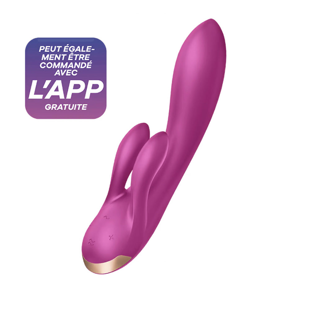 Sextoy Rabbit Double Flex Vibrator avec application mobile - Sweet Fantasy