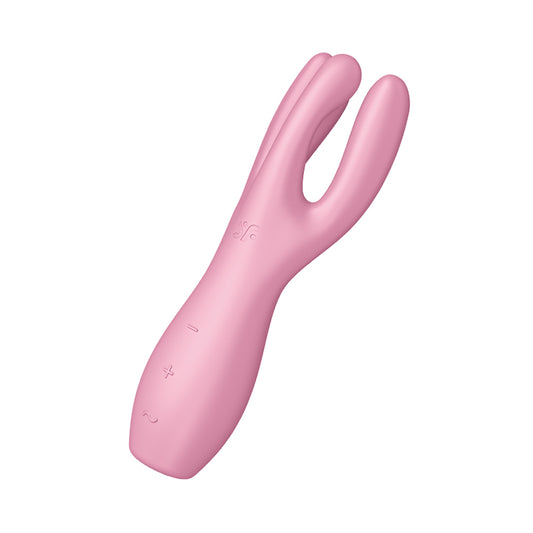    satisfyer-threesome-3-pink-vibrator-front-view