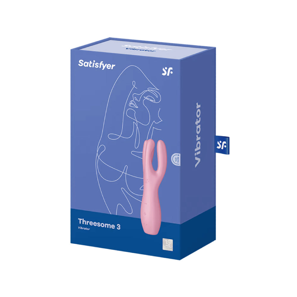 Satisfyer Threesome 3 Rose vibrant | Stimulateur clitoridien - Sweet Fantasy