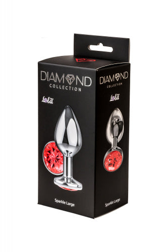 Plug en métal argenté  avec diamant ( Sparkle Large )