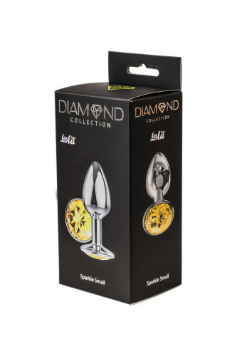 Plug en métal argenté  avec diamant (Sparkle Small)