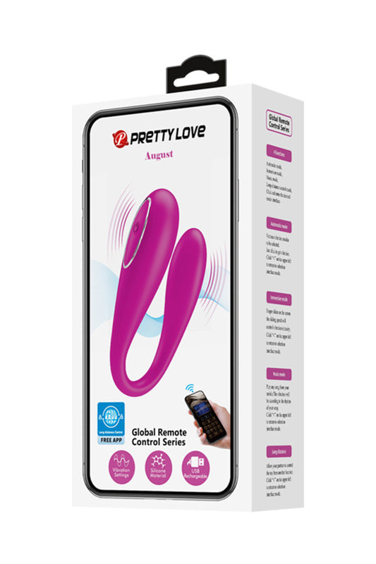 Vibromasseur pour couple connecté (August)