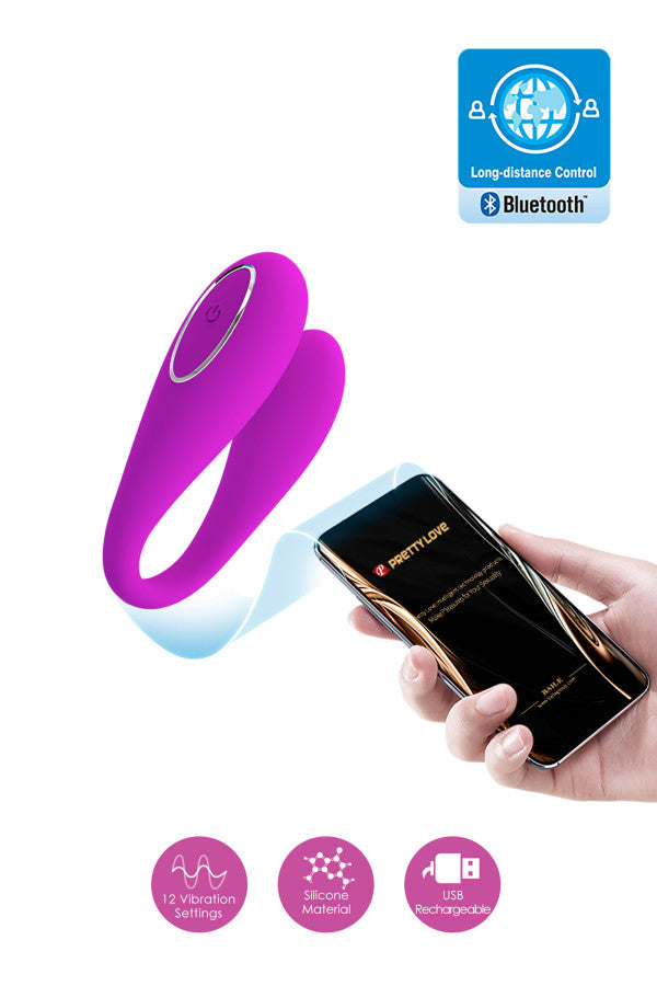 Vibromasseur pour couple connecté (August)