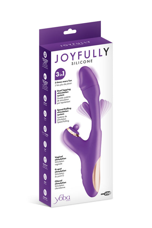 Vibromasseur rabbit 3 en 1 (Joyfully)