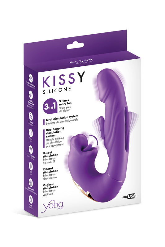 Vibromasseur rabbit 3 en 1 (Kissy)