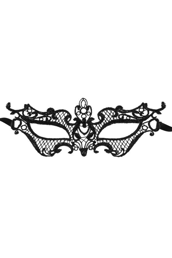 Masque noir en dentelle (céleste)