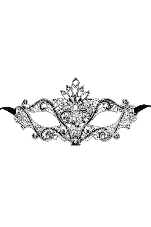 Masque argent en dentelle (étoile)