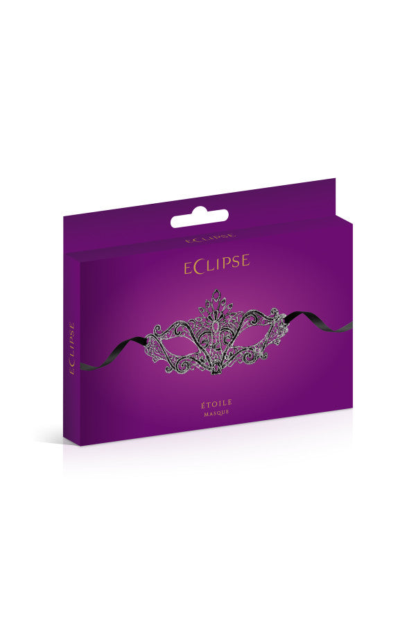 Masque argent en dentelle (étoile)