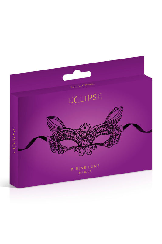 Masque noir en dentelle (pleine lune)