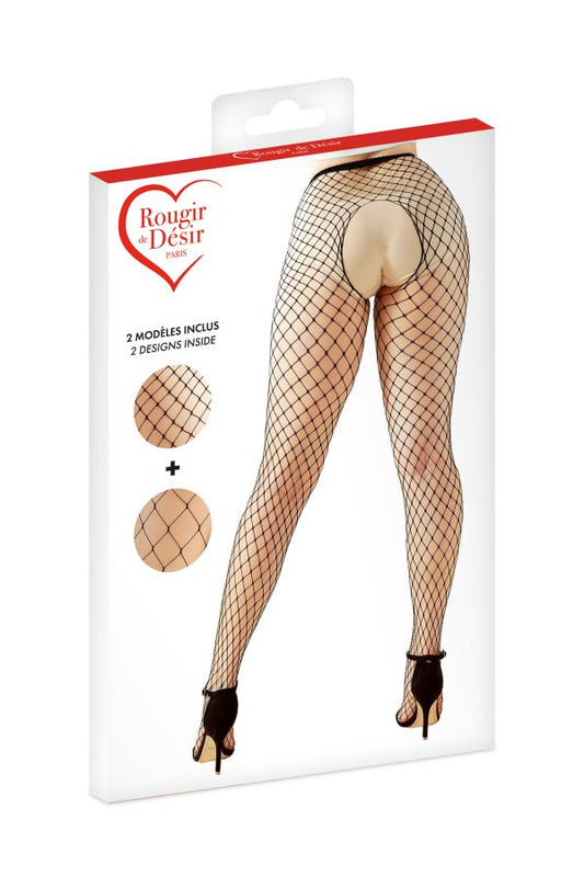 Collants grandes résilles ( pack de 2 collants )