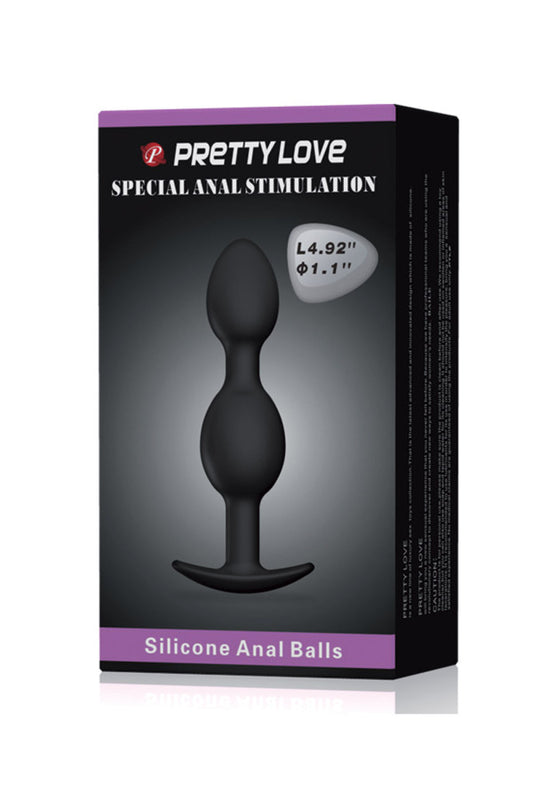 Plug anal avec deux billes oscillantes