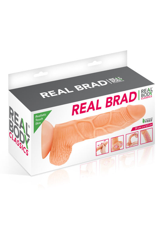 Gode ventouse réaliste avec mouvement de prépuce  ( Real Brad )