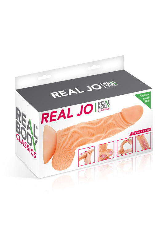 Gode ventouse réaliste avec mouvement de prépuce (Real Jo)