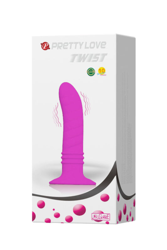 Gode anal ou vaginal  vibrant avec ventouse ( TWIST )